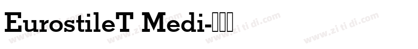 EurostileT Medi字体转换